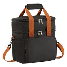 Bluevera 雙層保冷袋 15L, 黑色, 1個