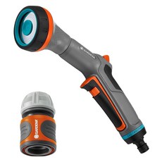 GARDENA 嘉丁 Comfort 微細噴霧噴嘴 18321 + 水管連接器 13~15mm 18215 套組, 1套, 混色