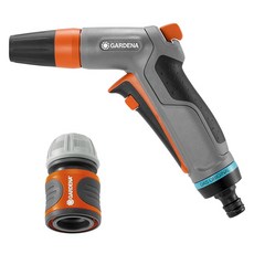 GARDENA 嘉丁 Comfort 清潔噴嘴 18303 + 水管接頭 13~15mm 8215 套組, 1套, 混合色