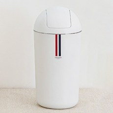 Parisien 按壓式圓形垃圾桶 20L, 白色