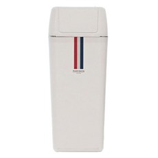 파리지앵 푸쉬 휴지통 사각 10L, 화이트