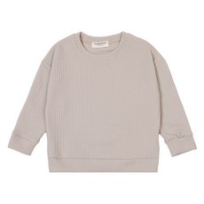 레인보우키즈 아동용 와플 무지 맨투맨