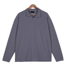 머시따 남성용 오픈카라 분또 긴팔 티셔츠