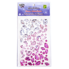 Inart 優質精美寶石貼紙, 漸層粉, 1個