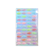 Inart 高附著力精美寶石貼紙, 1個, 混合色