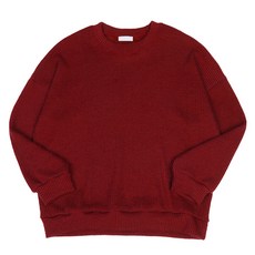 Meosidda 男款羅紋針織Oversize蜂巢織大學T