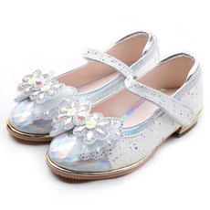 풋풋 여아용 로즈쥬얼 또각 굽 구두