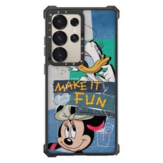 모란카노 디즈니 임팩트 맥세이프 미키 앤 프랜즈 패치워크 디자인 휴대폰 케이스