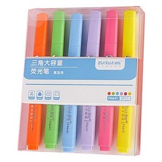 ZUIXUA 最炫 螢光筆6色組, 1套, 果凍