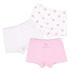 Maykids 女童款可愛貴賓犬印花彈力棉四角褲3件組