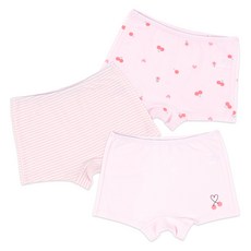 Maykids 女童款愛心櫻桃印花彈力棉四角褲3件組