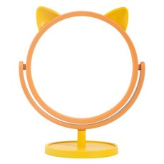 Finest One 動物朋友設計感性旋轉桌鏡 Kitty 21 x 17 cm, 黃色