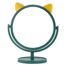 파이네스트원 애니멀 프렌즈 디자인 감성 회전 탁상거울 키티 21 x 17 cm, 네이비