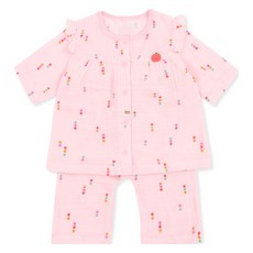 ORGANICMOM 嬰幼兒用 Totoring 七分棉質內衣上下裝套組