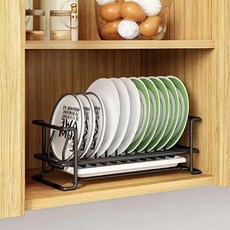 윤코 다용도 정리대 수납 주방선반 34.3 x 15 x 12.3 cm, 블랙, 1개