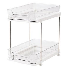 Younco 2層廚房收納整理架, 1個, 透明