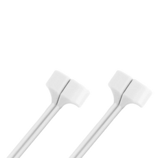 Option A AirPods相容防丟失磁吸矽膠繩, 白色, 單一商品, 2個