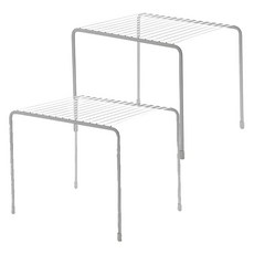 Younco 下櫃收納隔板 廚房層架, 白色, 2個