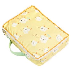 semoms 雙面防水天空旅行包, 抱抱團黃色