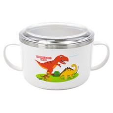 kitchen U Tirano 防滑不鏽鋼附手柄附蓋麵碗, 白色, 1個