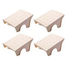 Mabso Shop 空間效率 一體式鞋架 大號 HR001, 4個, 米色