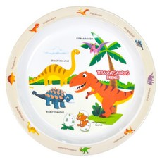 키친유 티라노 원형 간식접시, 혼합색상, 1개