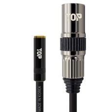 솔탑 3.5mm TRS 스테레오 AUX 암 TO XLR 캐논 마이크 수 제작 케이블, 1개, SOLTOP-1924
