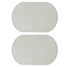 ANYONE PICK 家用矽膠餐墊, 灰色, 2個, 39 x 26.5 cm