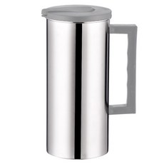 Balunfini 大容量不鏽鋼水瓶, 1個, 銀色, 1.8L