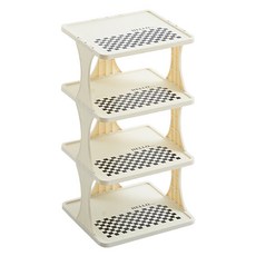 Mabso Shop 層層堆疊縫隙鞋子收納架 4層 HR049, 單一顏色, 1個