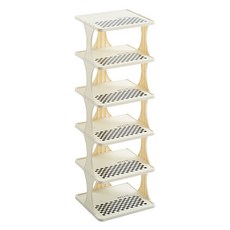 Mabso Shop 層層堆疊縫隙鞋子整理架 6層 HR049, 單一顏色, 1個