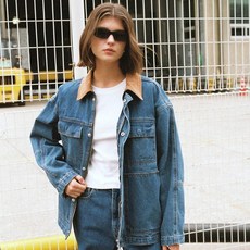 Dunst 女款復古丹寧工裝外套 UDJU5A115B