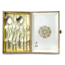 키친이레 한국의미 티타늄 부부 수저세트, 1세트, 숟가락 2p + 젓가락 2p, 골드