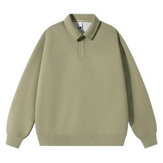 Sunbit 男士Hentry素面日常基本款寬鬆版型翻領大學T