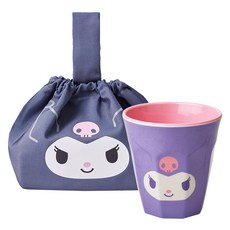 Bofriends三麗鷗庫洛米托特包+My Melody庫洛米美耐皿杯組, 單色, 1個, 260ml