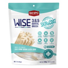 데이스포 강아지 와이즈 365 덴탈브러쉬, 스킨 앤 코트, 240g, 1개