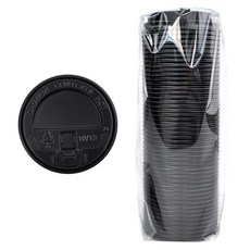 一次性外帶杯蓋 黑色, 1個, 馬克杯蓋型