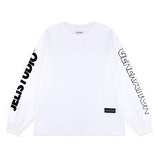 Jelistudio 兒童袖子字母長袖T恤