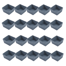 Selectoyou 矽膠方形烘焙瑪芬杯, 藍色, 20個