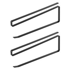 깨비다 클립형 키친타올 걸이, 블랙, 2개