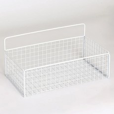 윤코 무타공 주방 선반 양념통 정리대 26.8 x 15.5 x 9 cm, 화이트, 1개, 1단