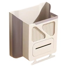 원이네 스마트 폴딩 쓰레기통 10L, 그레이, 1개