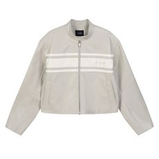 랩 여성용 크랍 배색 라이더자켓 AR1LZ260