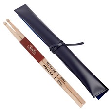 뮐러악기 드럼스틱 2p + 가죽 케이스 세트, 1세트, 블루