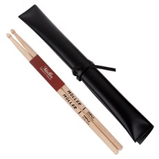 Moller 鼓棒 2支 + 皮革鼓棒套組, 1套, 黑色