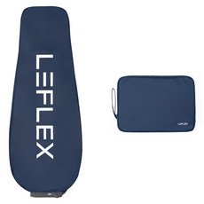 Leflex 輕量防水航空套高爾夫球包+收納包+名牌組, 海軍藍