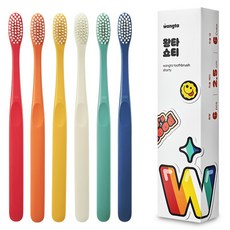 Wangta 超極細軟毛牙刷組, 1個, 6入