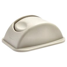 Rubbermaid 樂柏美 桌邊垃圾桶蓋, 38.1 x 27.6 x 15.2cm, 米色