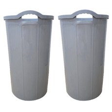 모던심플 오픈 휴지통 2p, 그레이