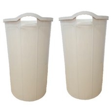 모던심플 오픈 휴지통 2p, 베이지